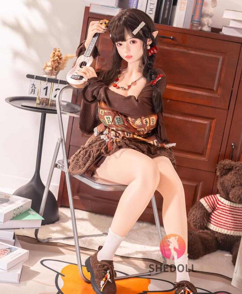 SHEDOLL 艾琳 145cm精灵书姬 · G杯蕾丝森女裙｜减重温感体+精灵耳｜异世界幻想伴侣